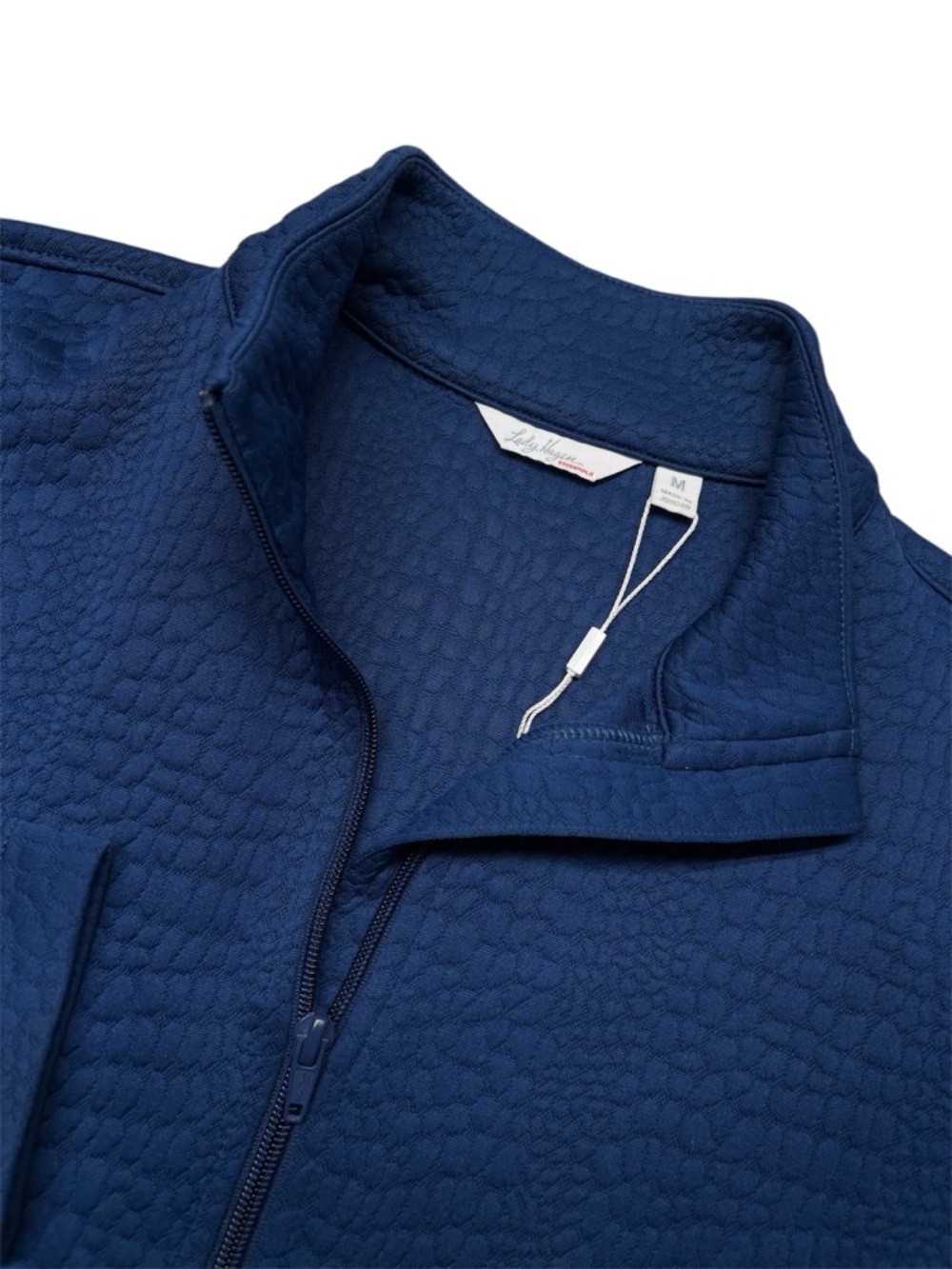 LADY HAGEN Golf Blue Full Zip Jacket M Pebble Textured - Picture 2 of 6